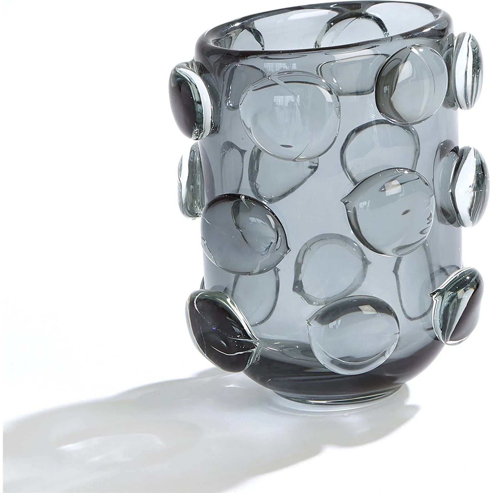 Rondelle Vase by Global Views. Made from art glass in a modern style.