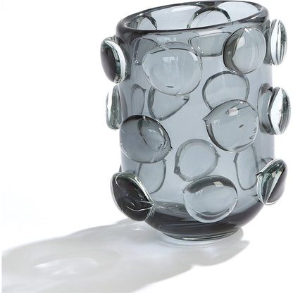 Rondelle Vase by Global Views. Made from art glass in a modern style.
