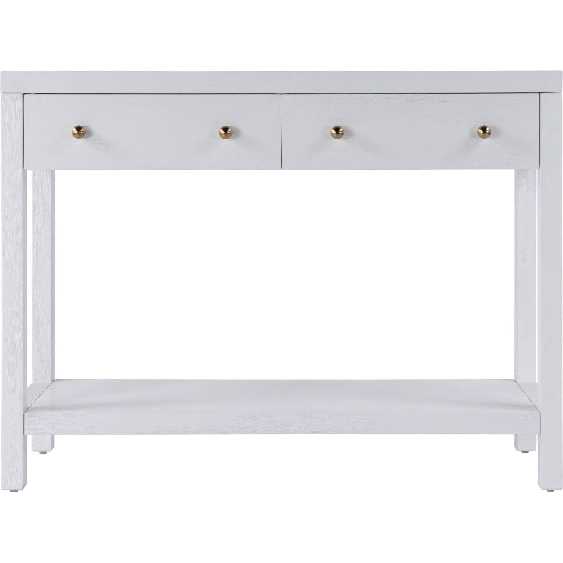 Nora 2 Drawer Console Table by Butler Specialty Company in white. Made from acacia wood, acacia veneer, solid pine, mdf in a unique style.