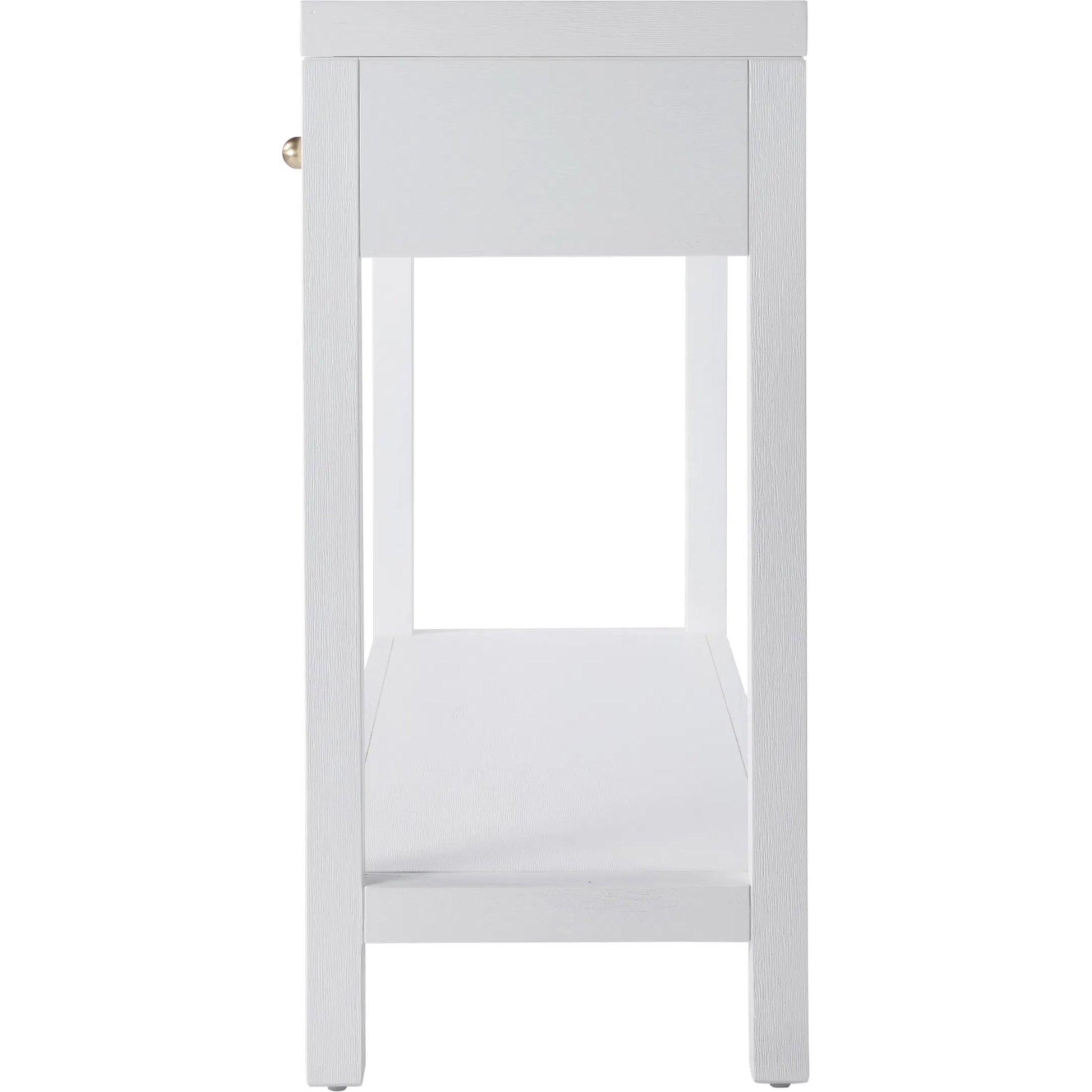 Nora 2 Drawer Console Table by Butler Specialty Company in white. Made from acacia wood: 40%, acacia veneers: 25%, mdf: 25%, pine wood: 10% in a unique style.