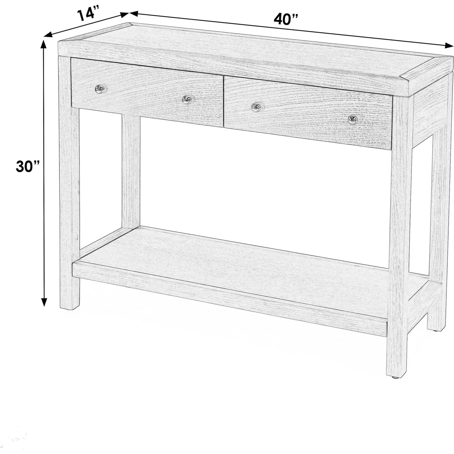 014 SI-2333996 | Additional Silo | Nora 2 Drawer Console Table by Butler Specialty Company. Made from unique in a transitional style.
