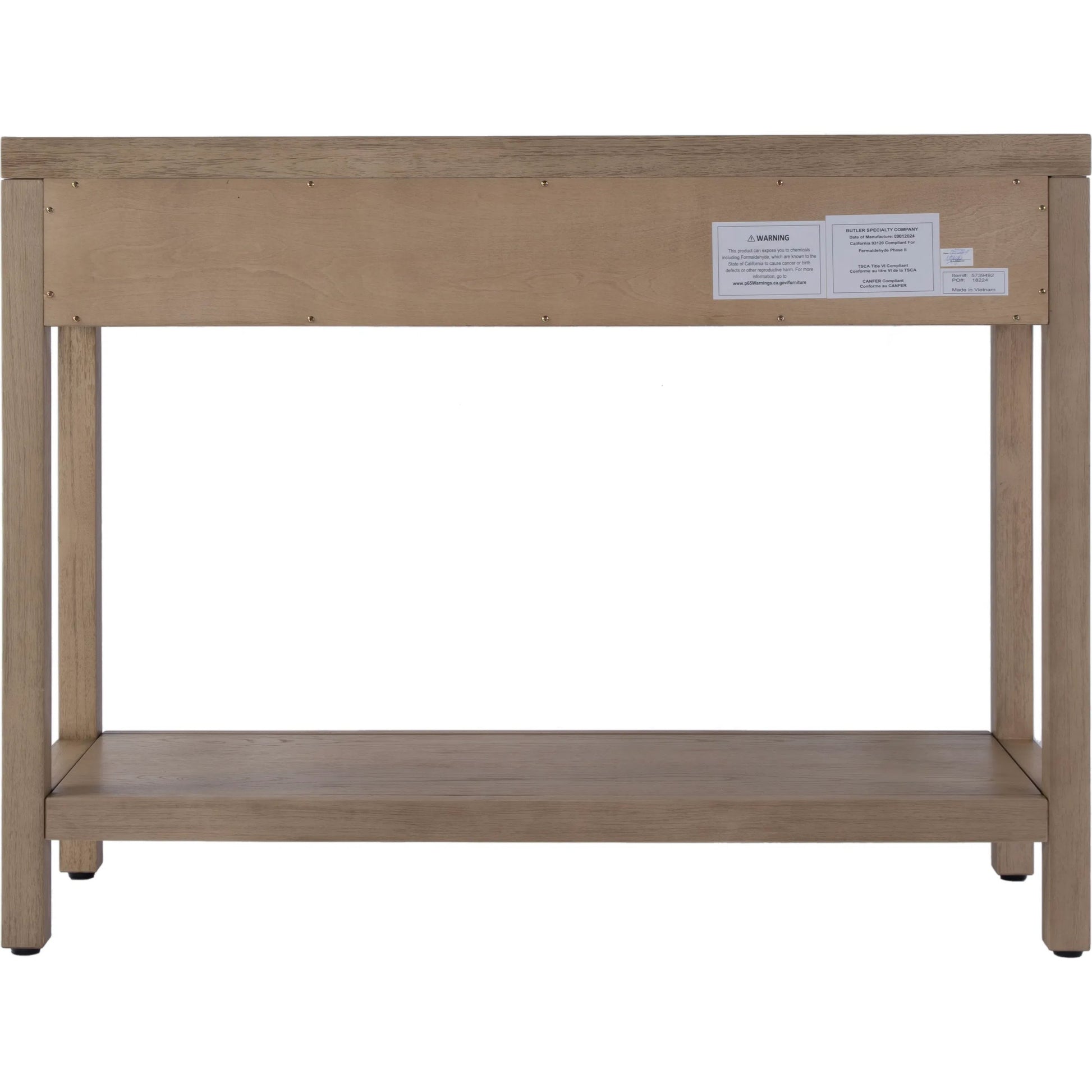 Nora 2 Drawer Console Table by Butler Specialty Company. Made from acacia wood, acacia veneer, mdf, pine wood in a unique style.