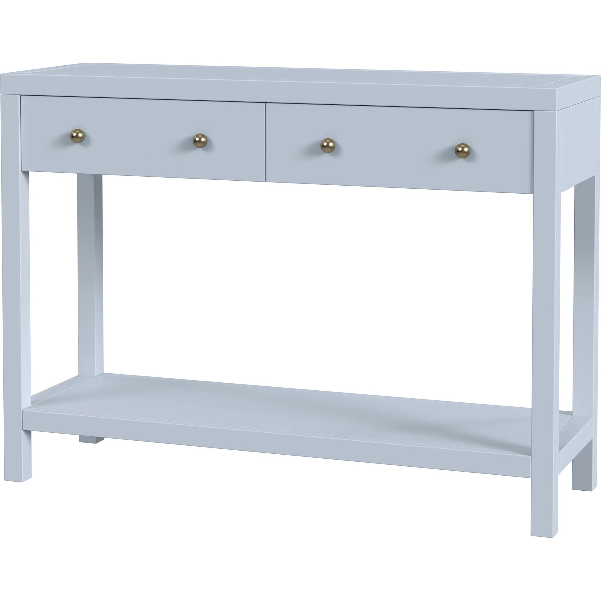 Nora Console Table by Butler Specialty Company in light blue. Made from acacia wood, acacia veneer, mdf, pine wood in a unique style.