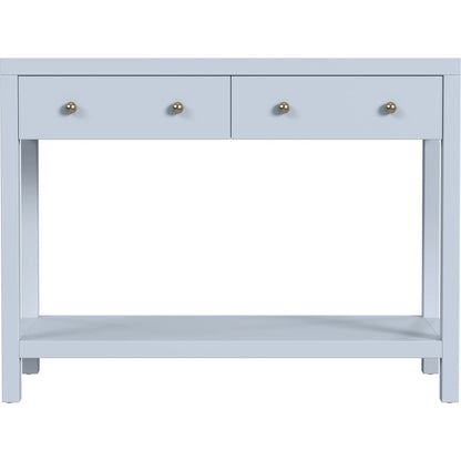 Nora Console Table by Butler Specialty Company in light blue. Made from acacia wood, acacia veneer, mdf, pine wood in a unique style.