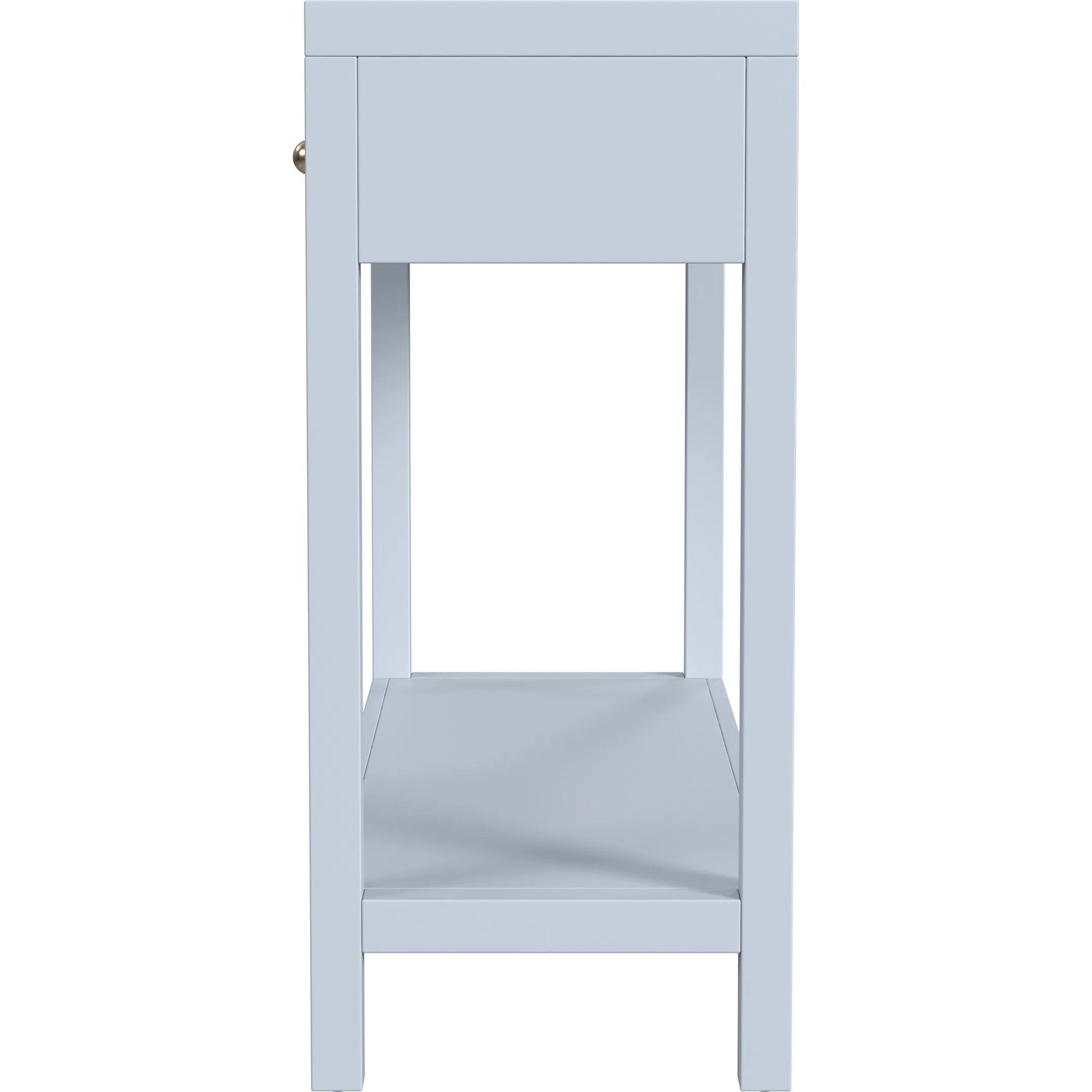 Nora Console Table by Butler Specialty Company in light blue. Made from acacia wood, acacia veneer, mdf, pine wood in a unique style.