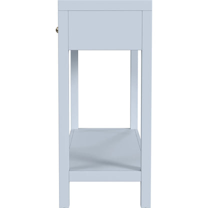 Nora Console Table by Butler Specialty Company in light blue. Made from acacia wood, acacia veneer, mdf, pine wood in a unique style.