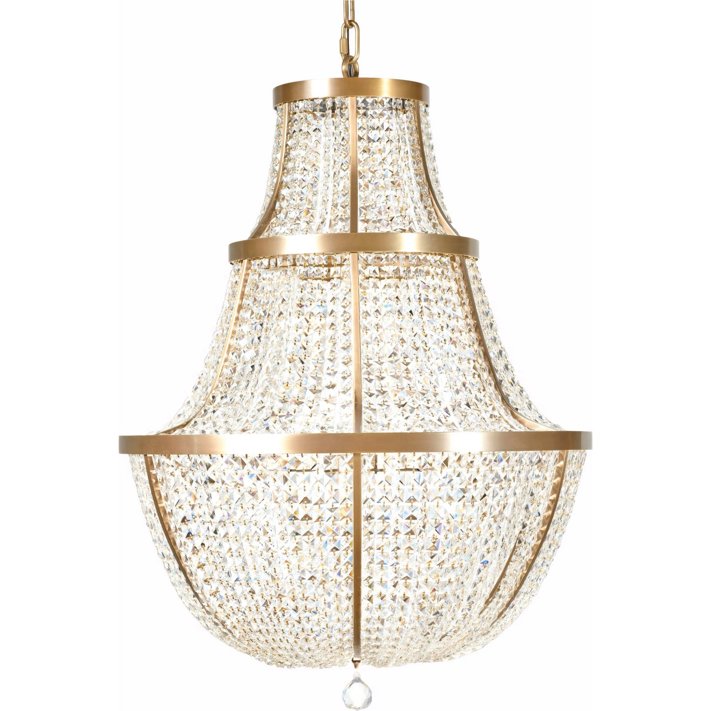 000 SI-2536961 | Primary Silo | Crystal Baller 12 Light Leaded Crystal Empire Pendant by Varaluz in bronze. Made from steel, crystal in a unique style.