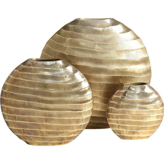 Chased Oval Vase by Global Views. Made from unique in a unique style.
