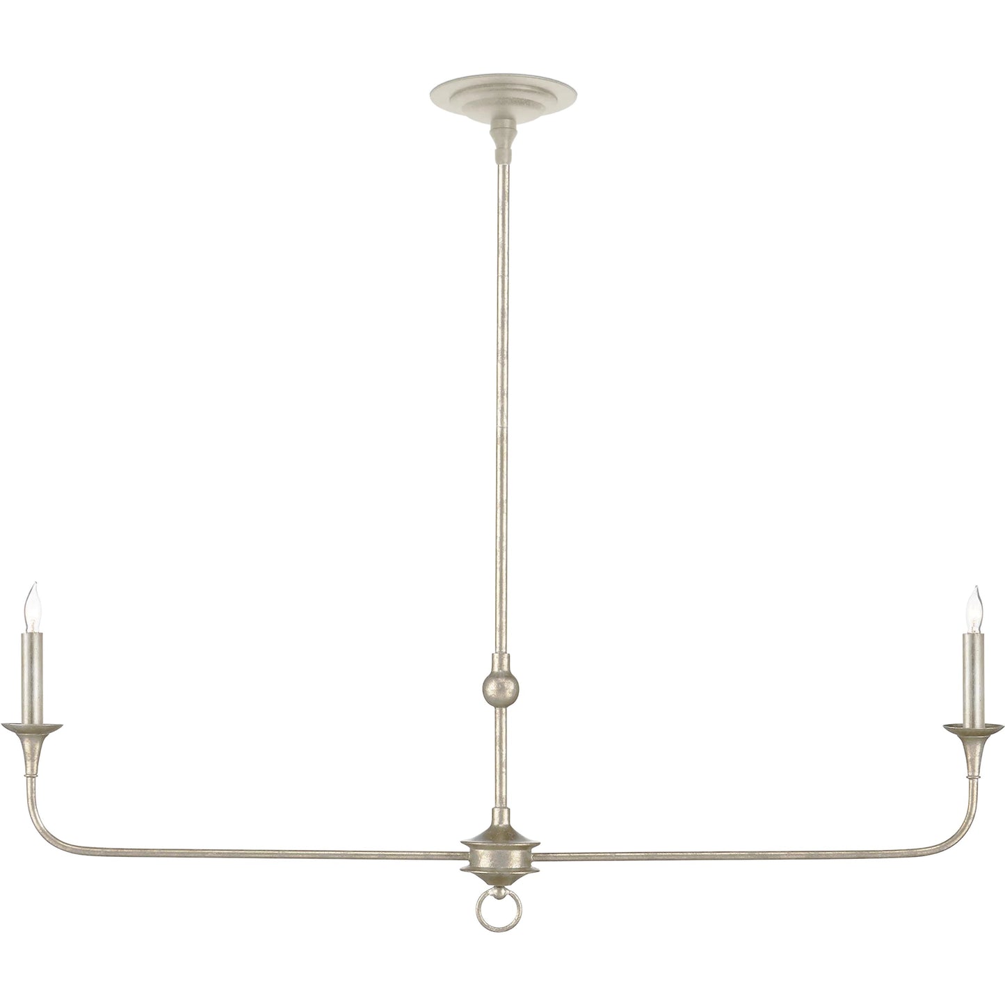 009 SI-2387114 | Additional Silo | Nottaway Linear Chandelier by Currey and Company. Made from wrought iron in a traditional style.