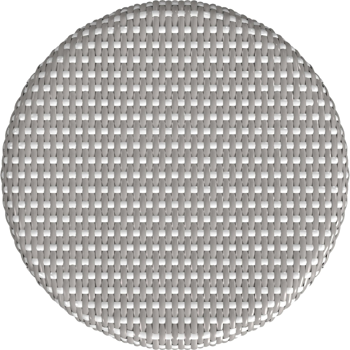 017 SI-2077841 | Closeup | Tobias Rattan Round 18" Stool by Butler Specialty Company. Made from rattan: 60%, polyurethane synthetic rattan (pe): 40% in a coastal style.