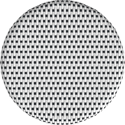 Tobias Rattan Round 18" Stool by Butler Specialty Company. Made from rattan: 60%, polyurethane synthetic rattan (pe): 40% in a coastal style.