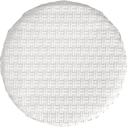 Tobias Rattan Round 18" Stool by Butler Specialty Company. Made from rattan: 60%, polyurethane synthetic rattan (pe): 40% in a coastal style.