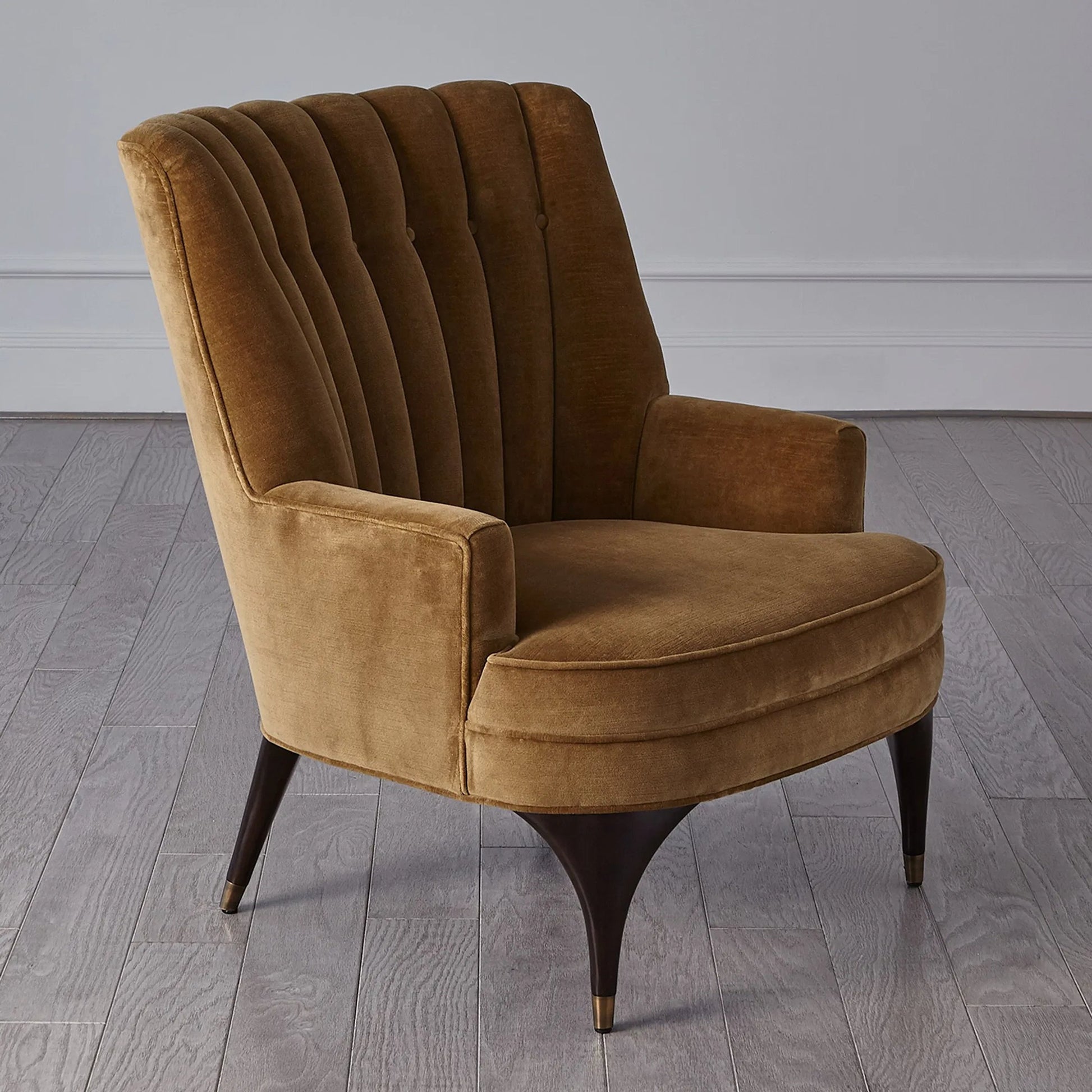 Duncan Chair by Global Views. Made from rubberwood, wood, fabric, 100% cotton velvet made in usa, double rub: 50, 000 in a transitional style.