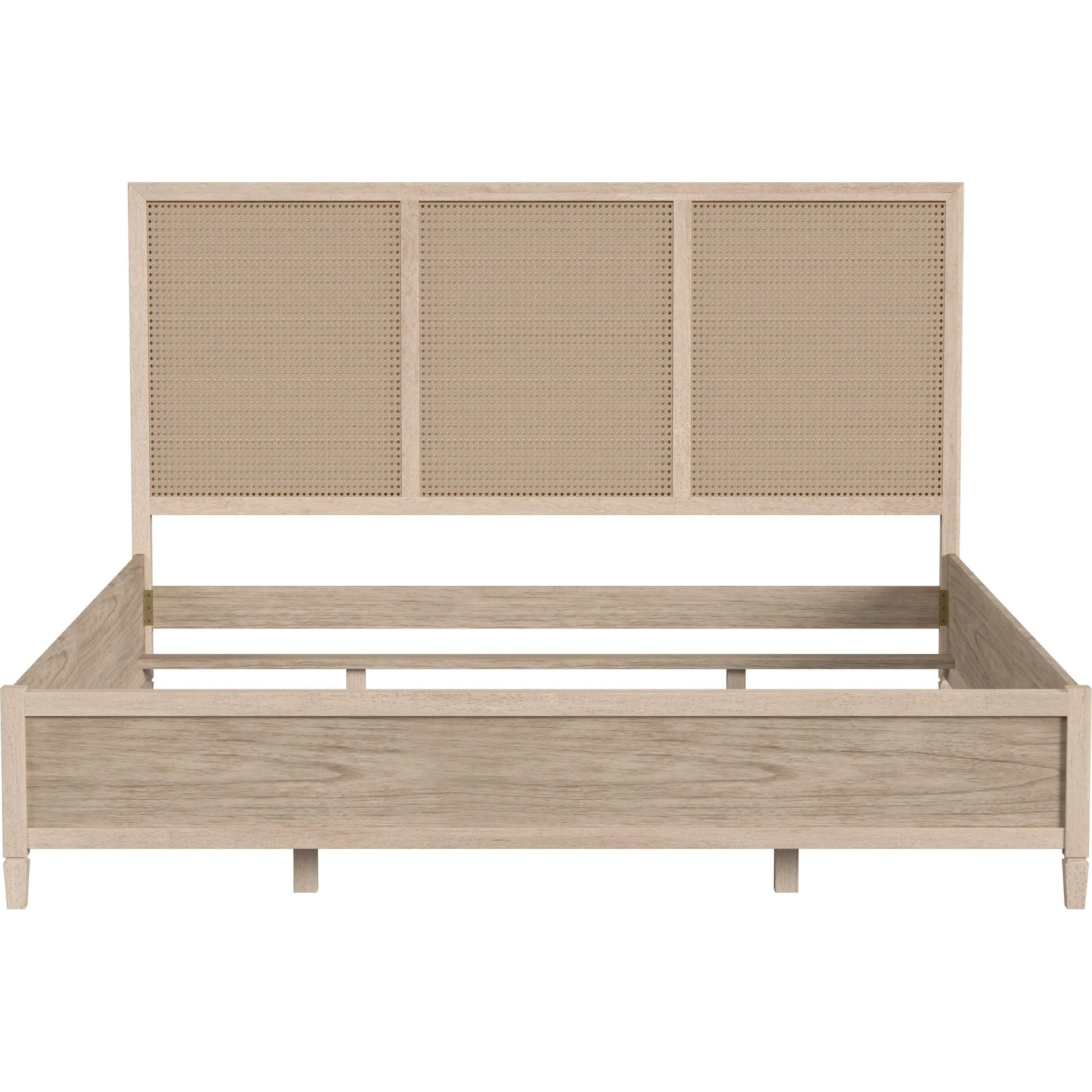 Flagstaff Bed by Butler Specialty Company in desert sand. Made from mindi wood, mindi veneer, mdf, cane in a cottage & farmhouse style.
