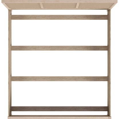 Flagstaff Bed by Butler Specialty Company in desert sand. Made from mindi wood, mindi veneer, mdf, cane in a cottage & farmhouse style.