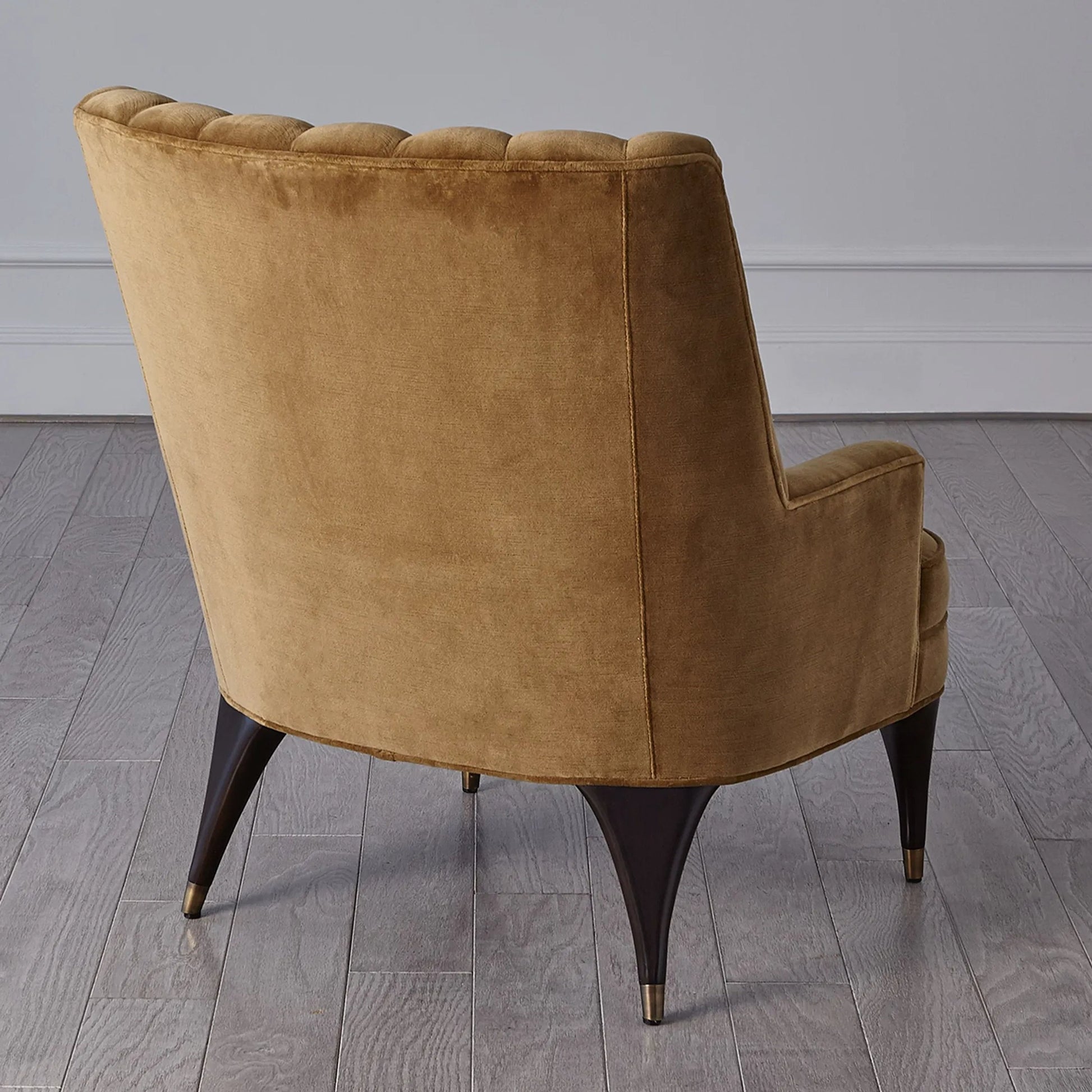 Duncan Chair by Global Views. Made from rubberwood, wood, fabric, 100% cotton velvet made in usa, double rub: 50, 000 in a transitional style.