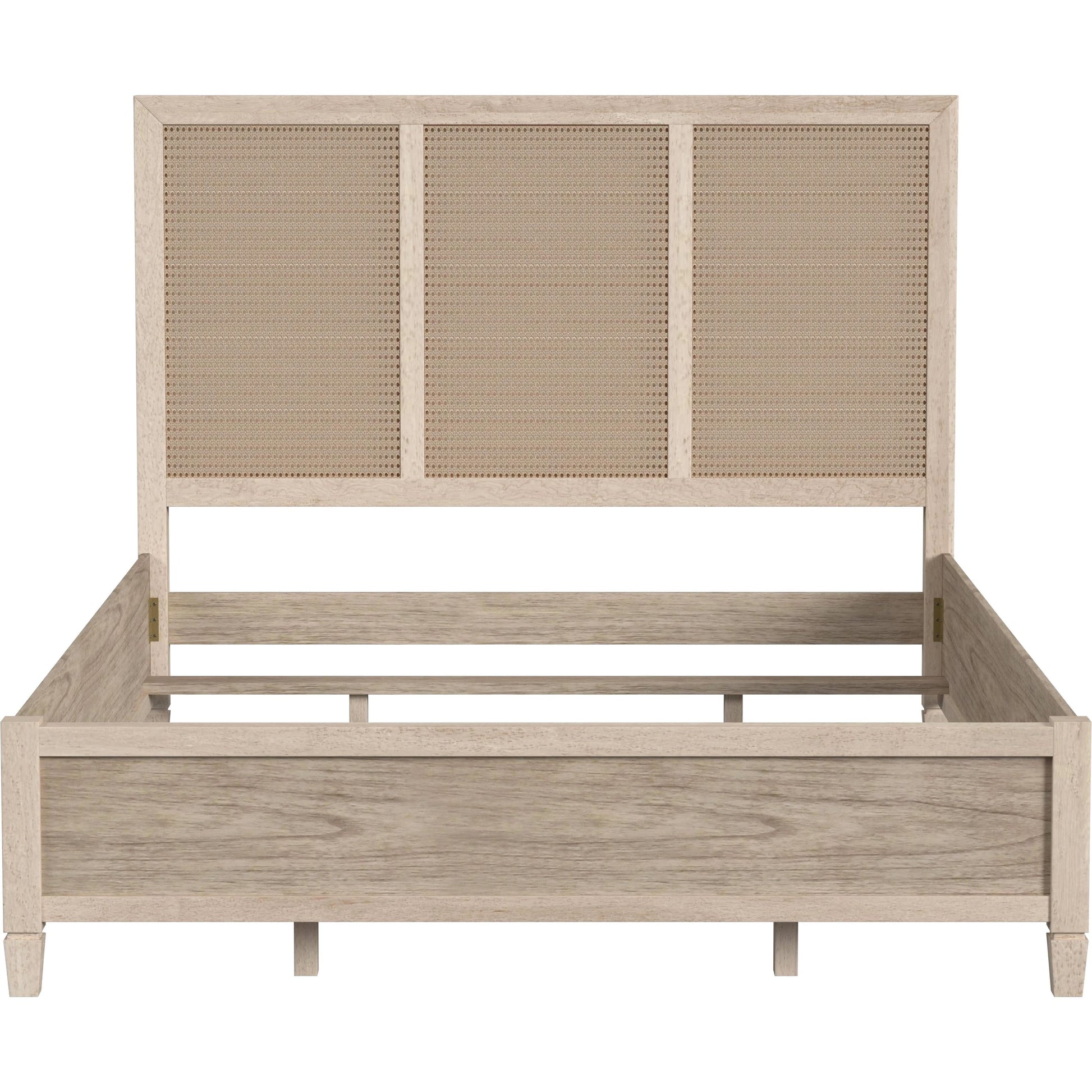 Flagstaff Bed by Butler Specialty Company in desert sand. Made from mindi wood, mindi veneer, mdf, cane in a cottage & farmhouse style.