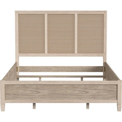 Flagstaff Bed by Butler Specialty Company in desert sand. Made from mindi wood, mindi veneer, mdf, cane in a cottage & farmhouse style.