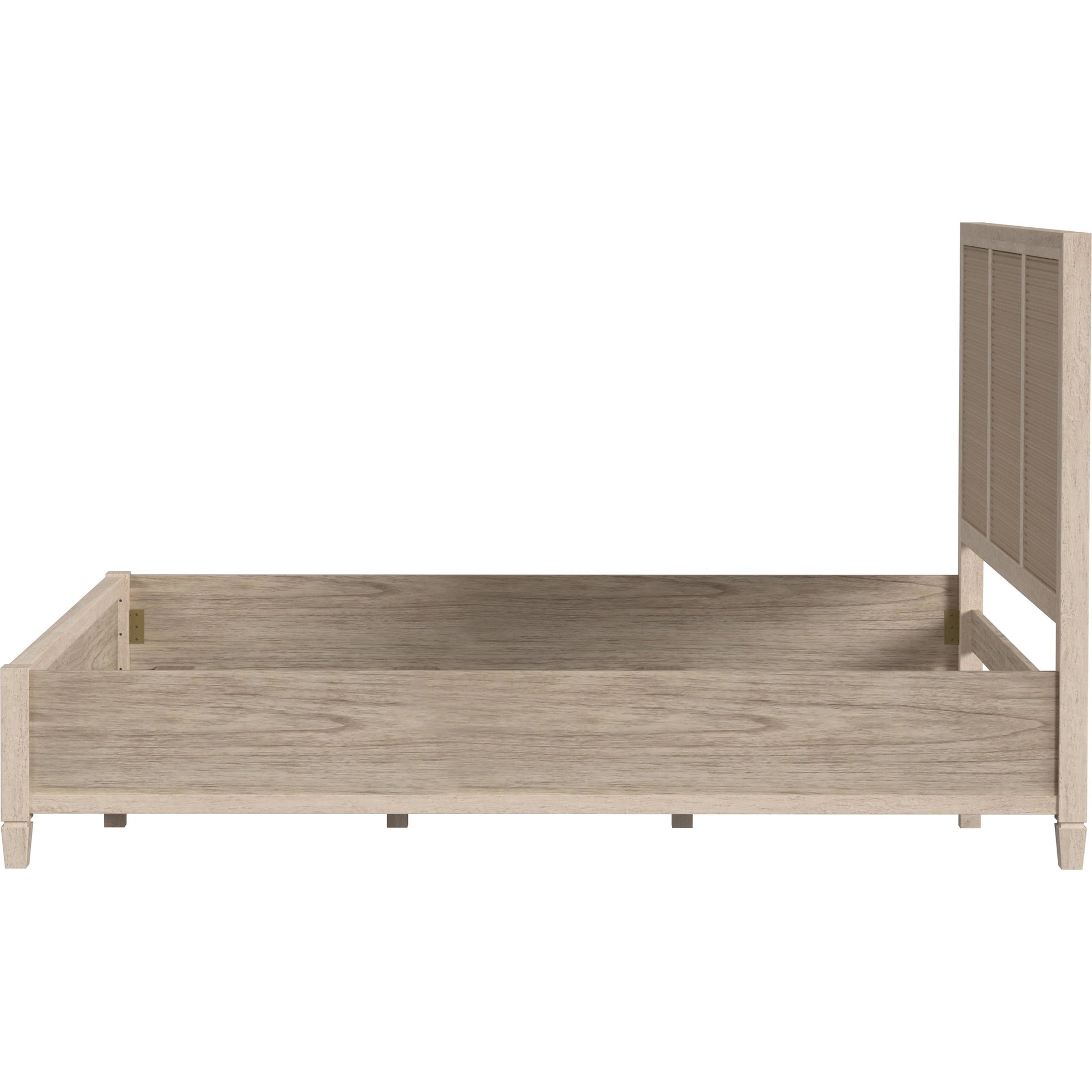 Flagstaff Bed by Butler Specialty Company in desert sand. Made from mindi wood, mindi veneer, mdf, cane in a cottage & farmhouse style.