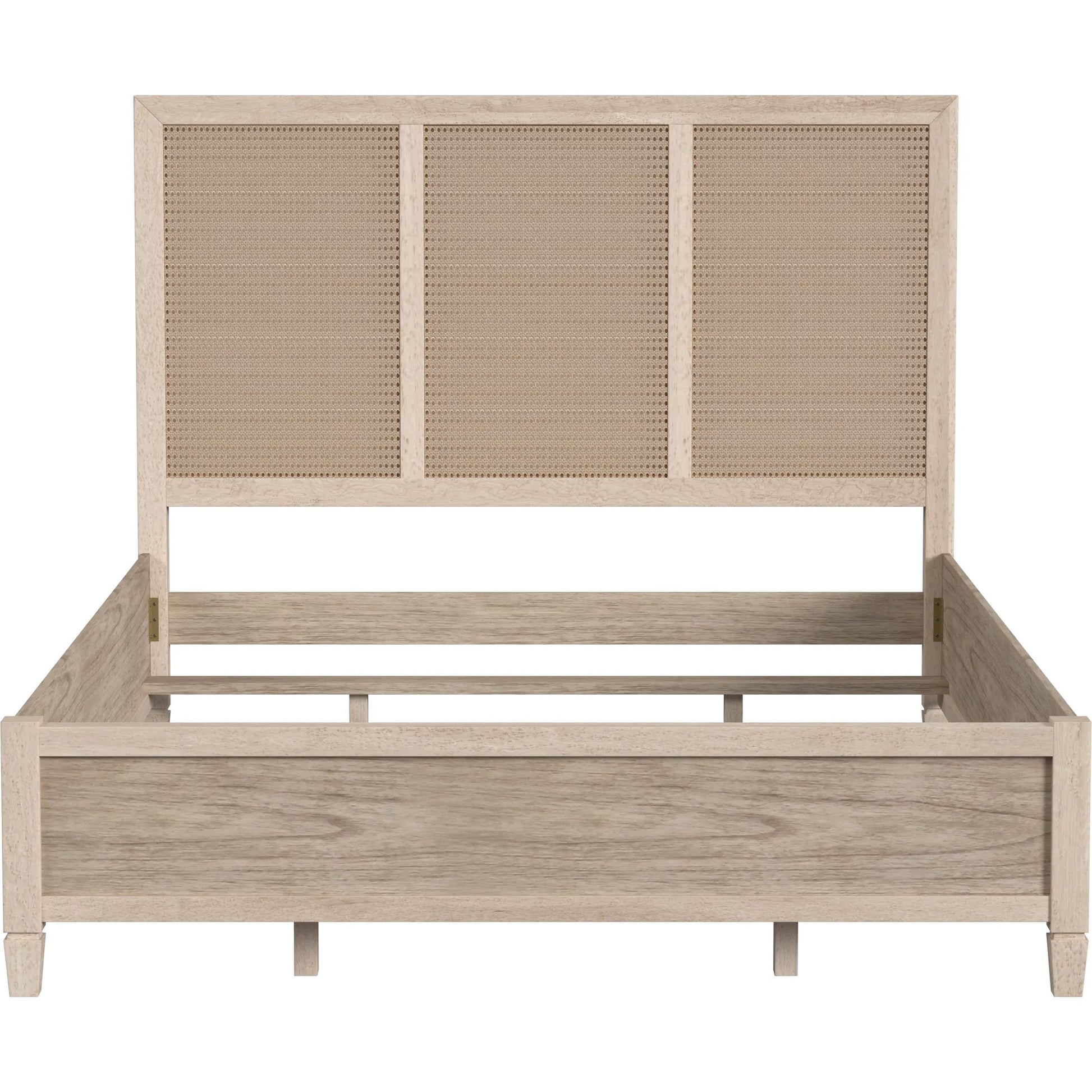 Flagstaff Bed by Butler Specialty Company in desert sand. Made from mindi wood, mindi veneer, mdf, cane in a cottage & farmhouse style.