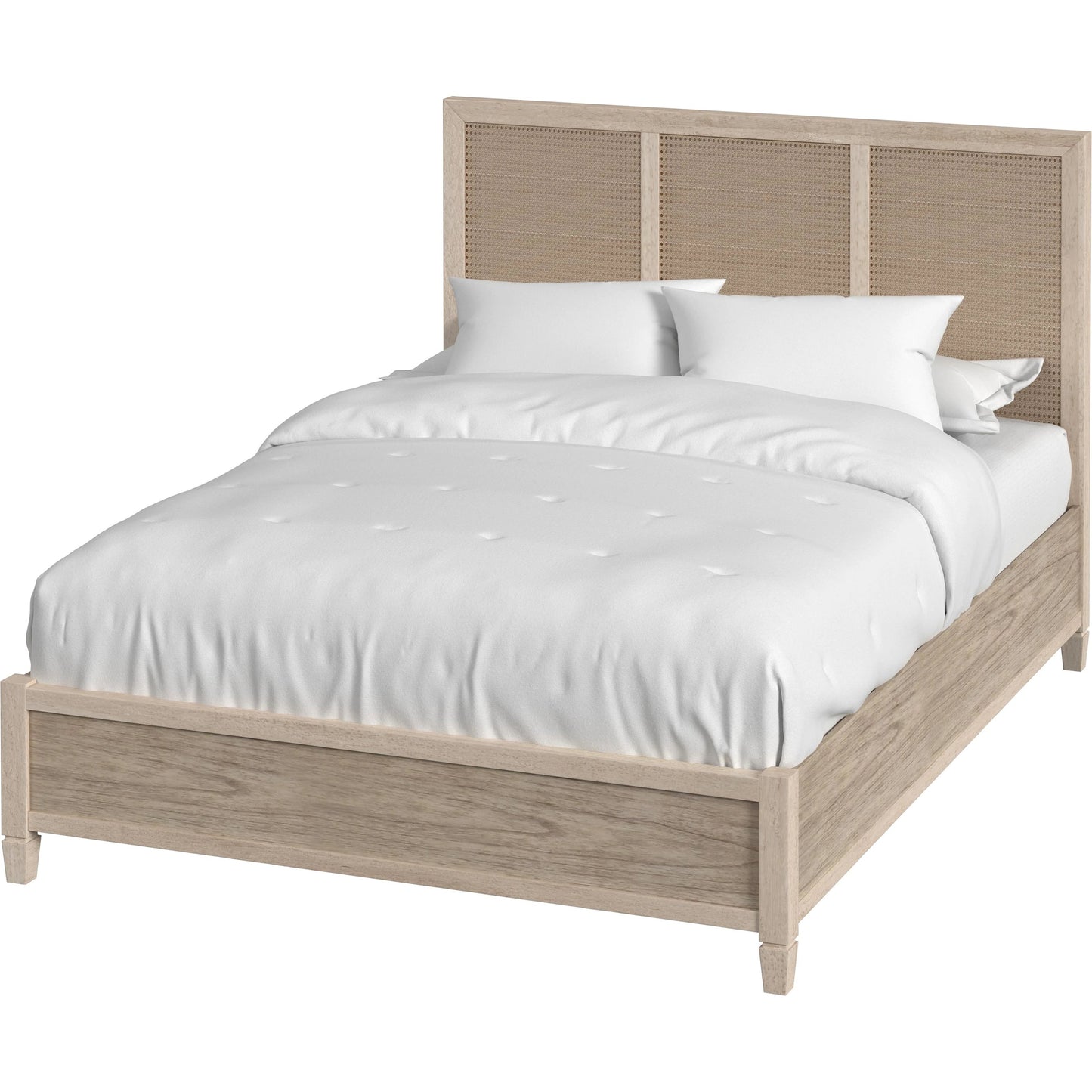 002 SI-2155847 | Primary Silo | Flagstaff Bed by Butler Specialty Company in desert sand. Made from mindi wood, mindi veneer, mdf, cane in a cottage & farmhouse style.