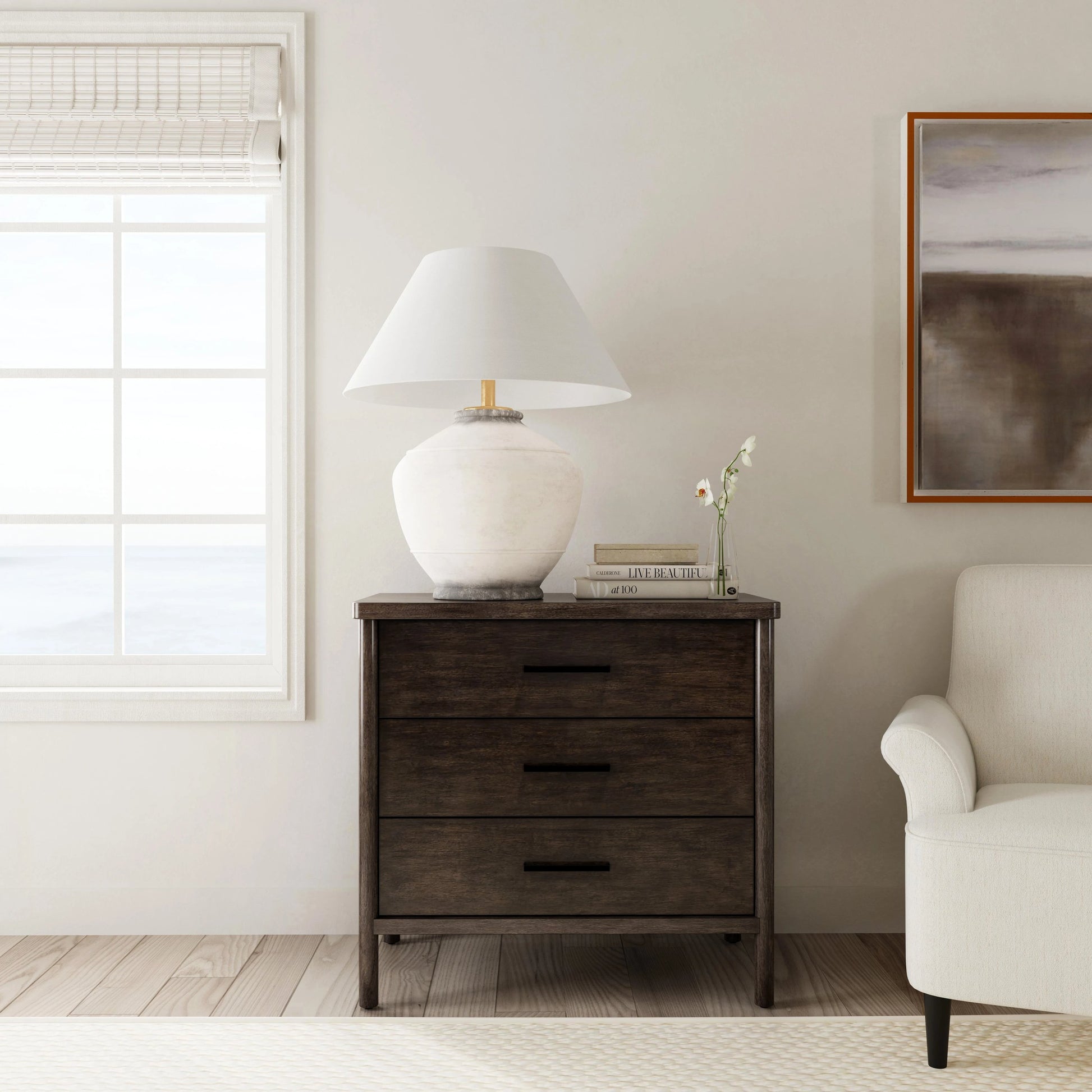 Lennon 3-Drawer Dresser by Butler Specialty Company. Made from mindi wood, mdf, mindi veneer in a modern style.