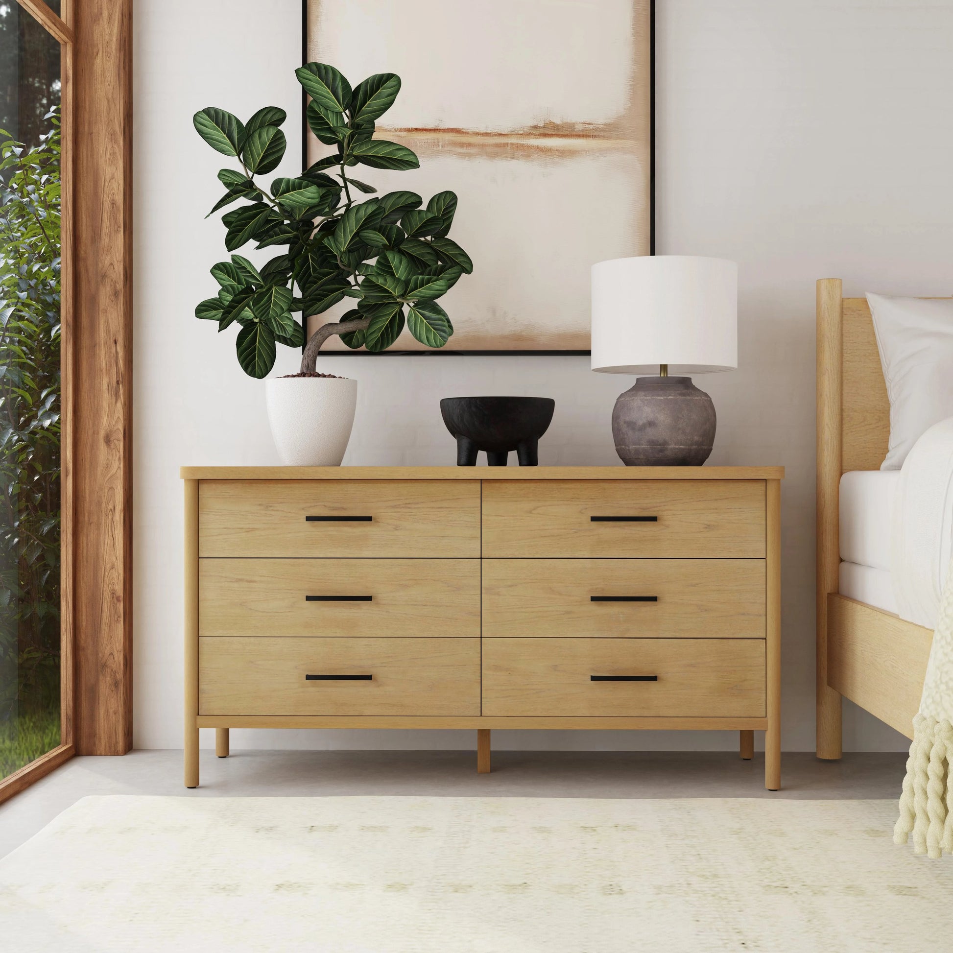 Lennon 6-Drawer Dresser by Butler Specialty Company. Made from mindi wood, mdf, mindi veneer in a modern style.