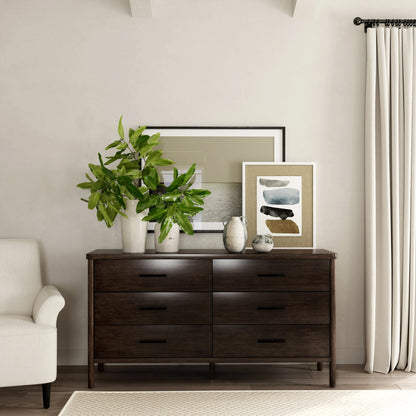 Lennon 6-Drawer Dresser by Butler Specialty Company. Made from mindi wood, mdf, mindi veneer in a modern style.