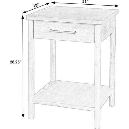 Lennon Nightstand by Butler Specialty Company. Made from mahogany wood, mdf, mahogany veneer in a modern style.