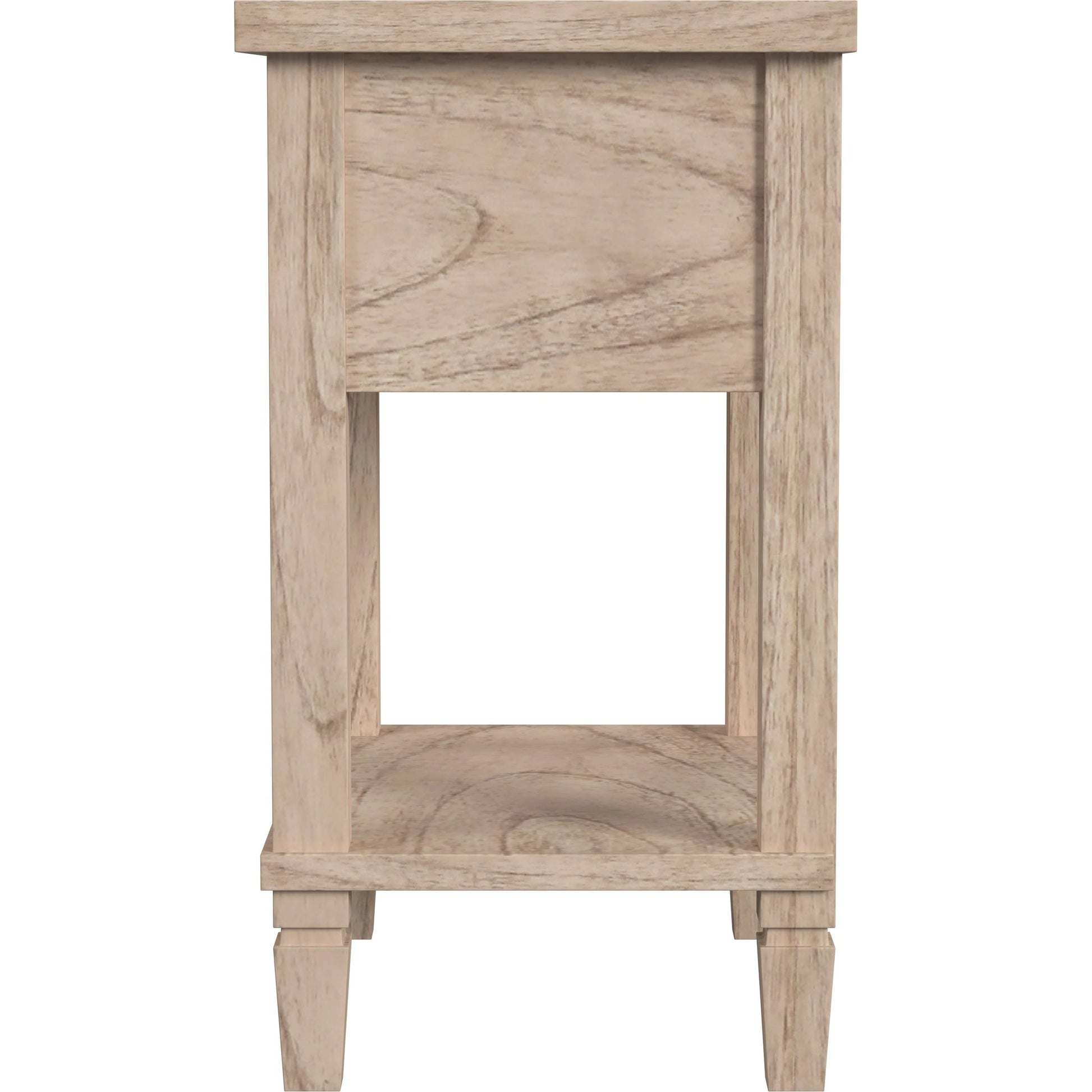 Flagstaff Nightstand by Butler Specialty Company in natural and desert sand. Made from mindi wood: 70%, mdf: 25%, rattan weave cane: 5% in a cottage & farmhouse style.