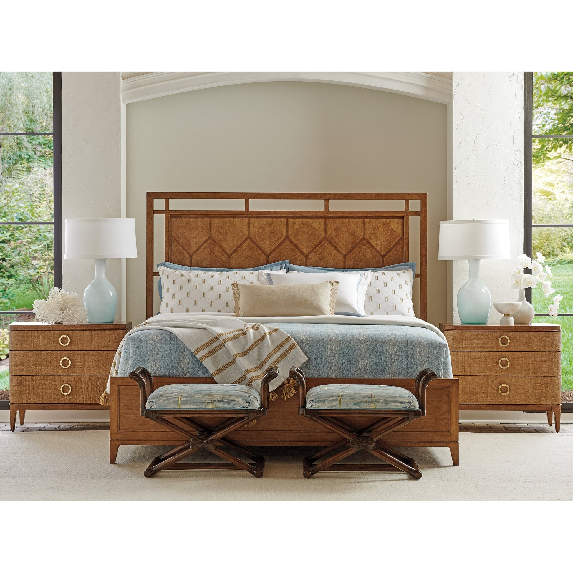 Moreno Nightstand by Tommy Bahama Home in sierra. Made from unique in a transitional style.