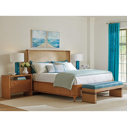 Villa Park Bed by Tommy Bahama Home in sierra. Made from unique in a transitional style.