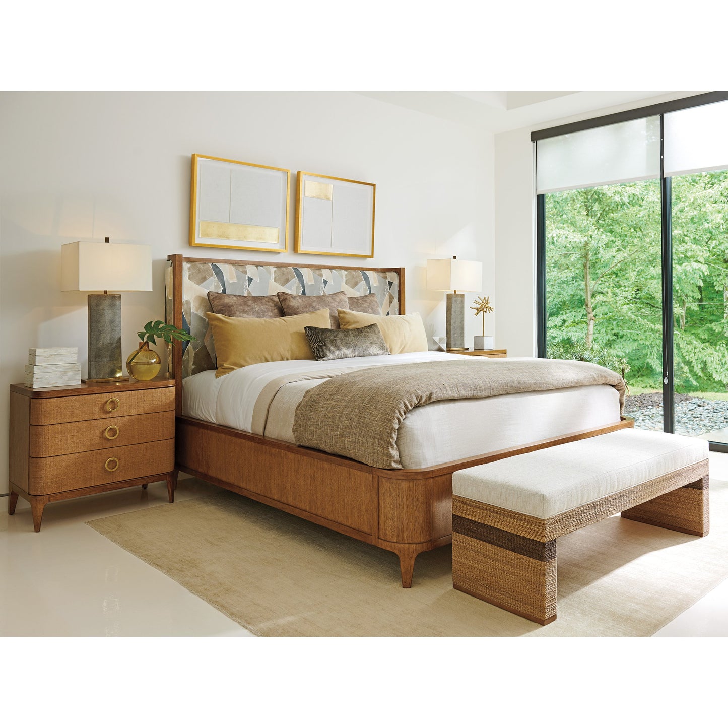 003 SI-1823531 | Lifestyle | Moreno Nightstand by Tommy Bahama Home in sierra. Made from unique in a transitional style.