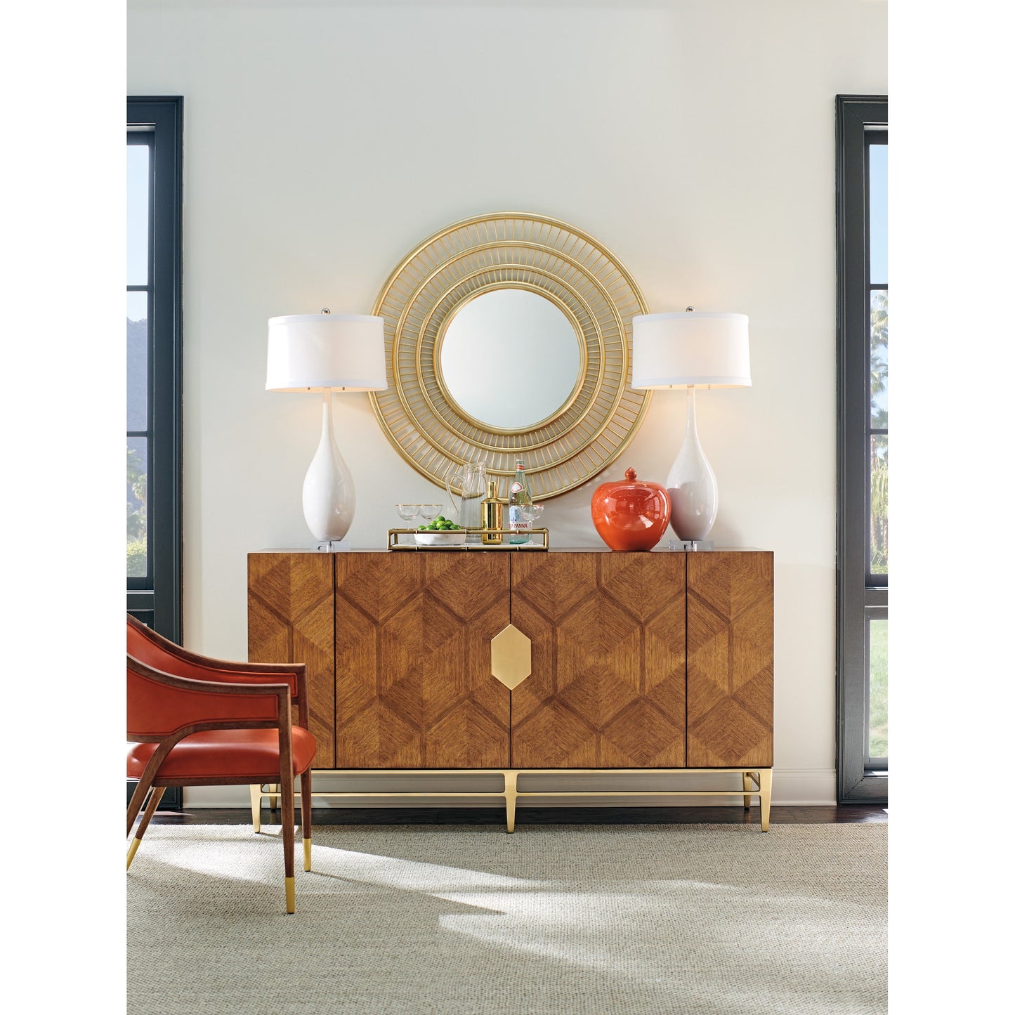 001 SI-1823528 | Lifestyle | Mission Hills Buffet by Tommy Bahama Home in sierra. Made from unique in a transitional style.