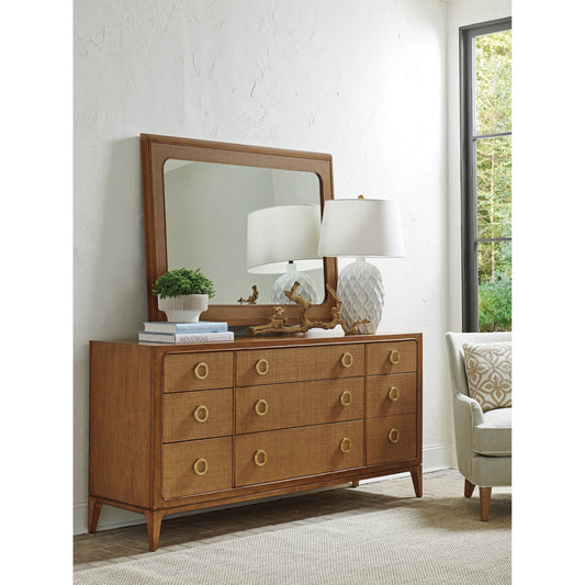 Paxton Triple Dresser by Tommy Bahama Home in sierra. Made from unique in a transitional style.