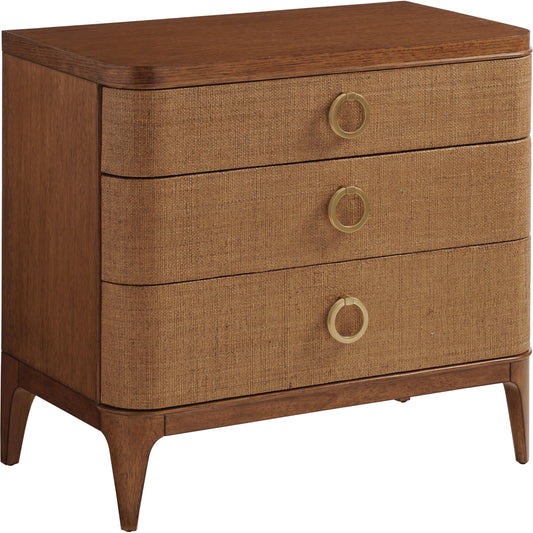 Moreno Nightstand by Tommy Bahama Home in sierra. Made from unique in a transitional style.