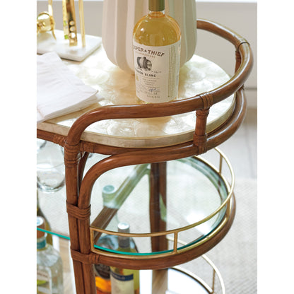 Toscana Bar Cart by Tommy Bahama Home. Made from unique in a traditional style.