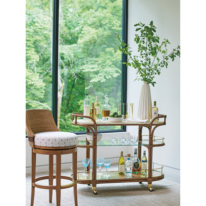 Toscana Bar Cart by Tommy Bahama Home. Made from unique in a traditional style.