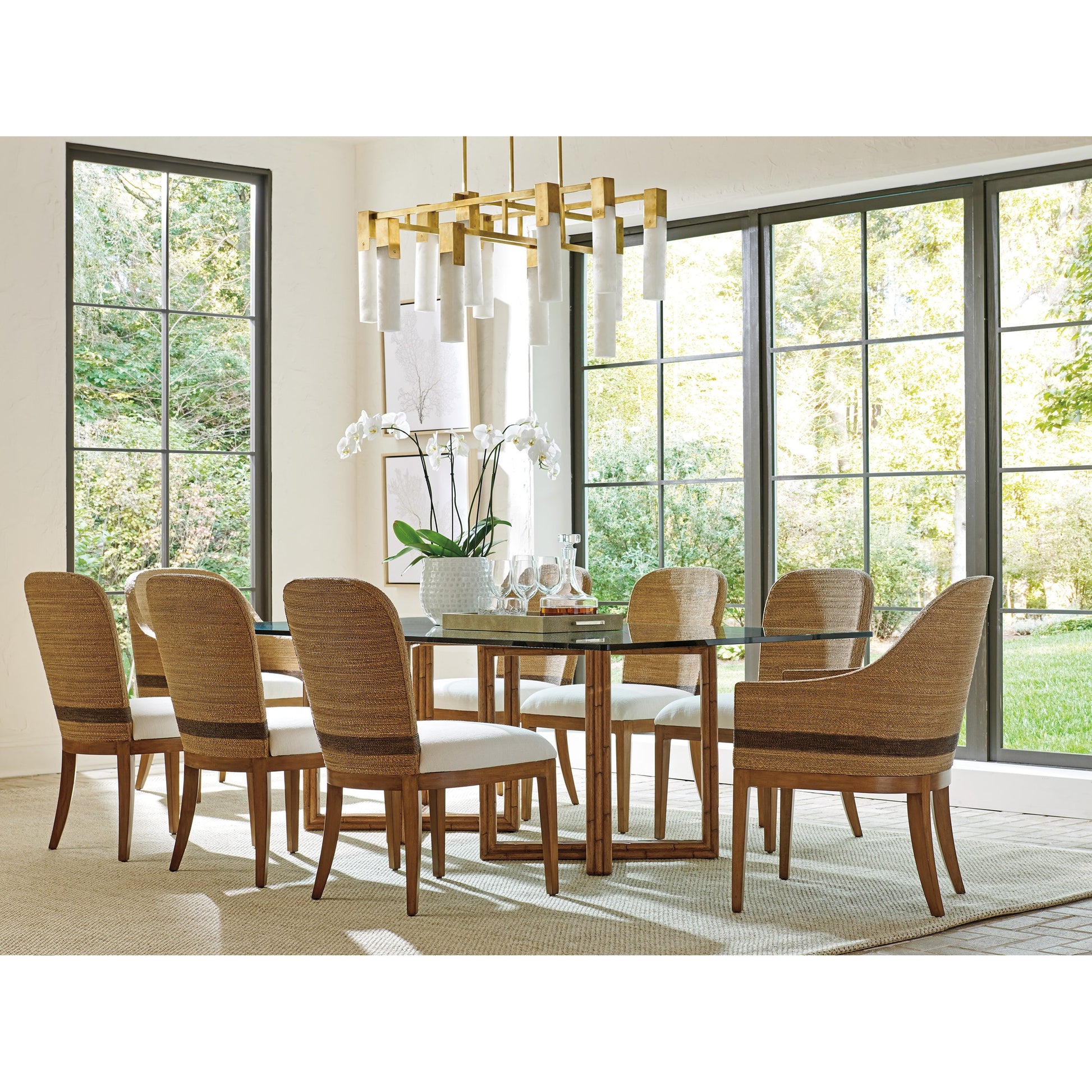 Bryson Arm Chair by Tommy Bahama Home in sierra. Made from unique in a coastal style.
