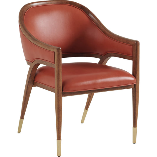 Jameson Arm Chair by Tommy Bahama Home in sienna. Made from unique in a transitional style.