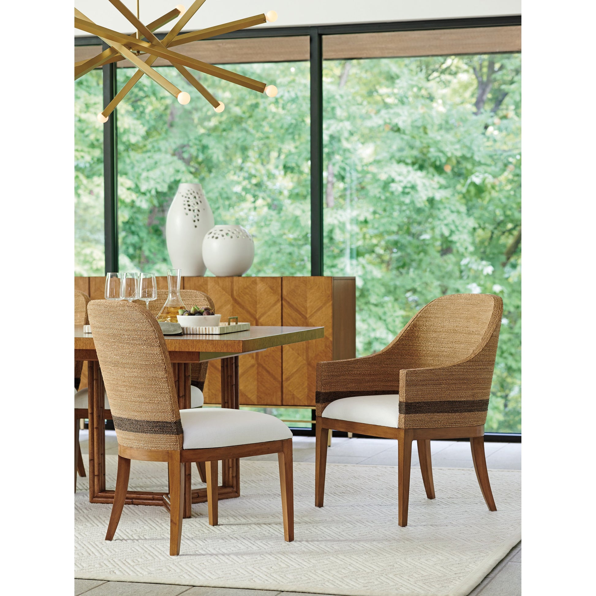 Bryson Side Chair by Tommy Bahama Home in sierra. Made from unique in a coastal style.