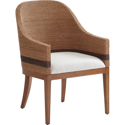 Bryson Arm Chair by Tommy Bahama Home in sierra. Made from unique in a coastal style.
