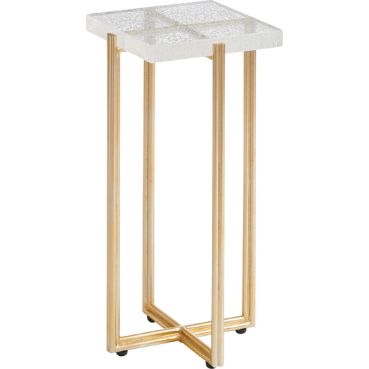 Ashlyn Accent Table by Tommy Bahama Home in gold. Made from unique in a transitional style.