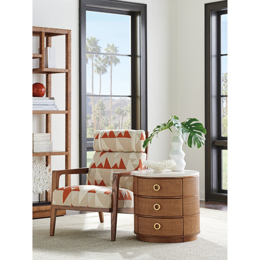 Banning Raffia Lamp Table by Tommy Bahama Home. Made from unique in a transitional style.