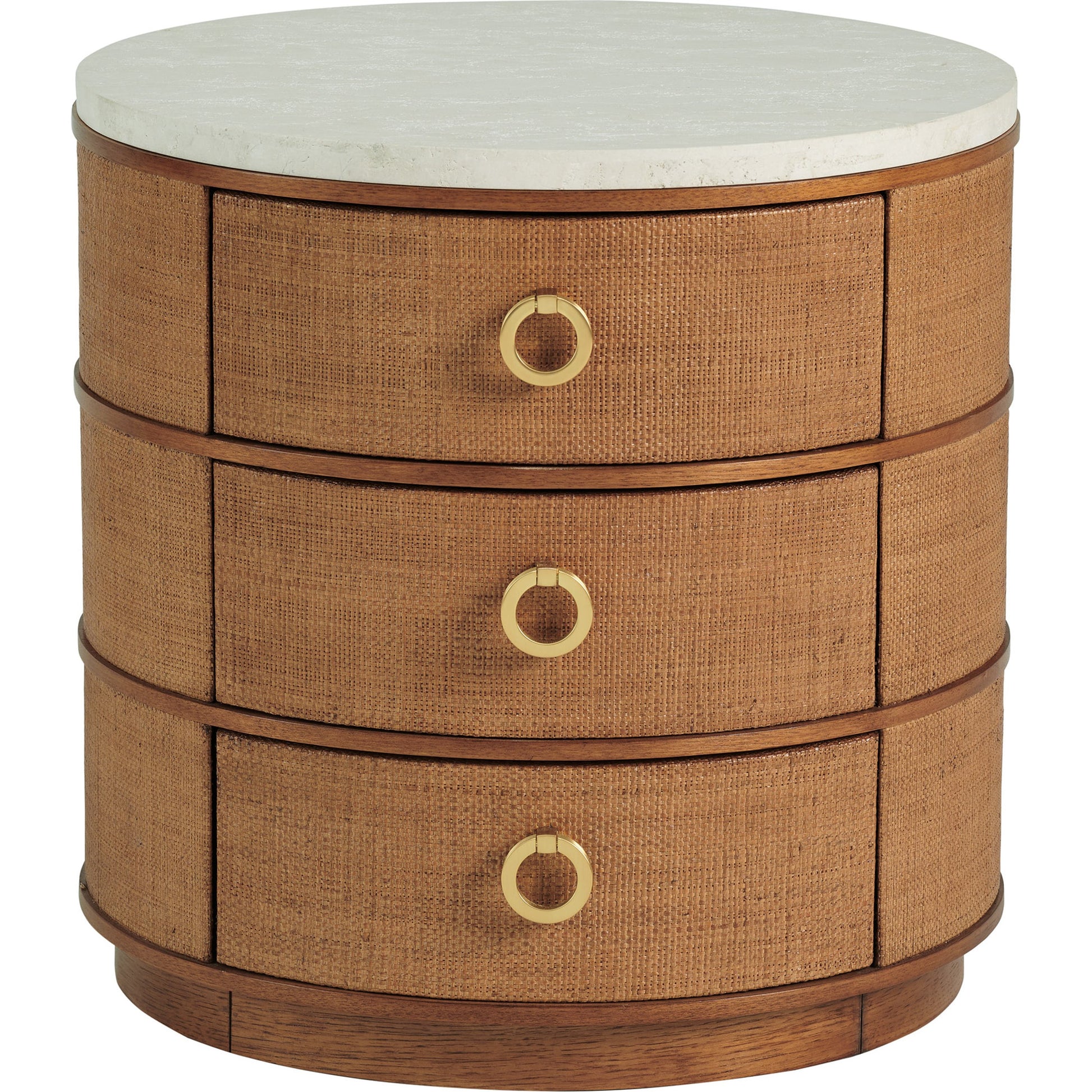 Banning Raffia Lamp Table by Tommy Bahama Home. Made from unique in a transitional style.