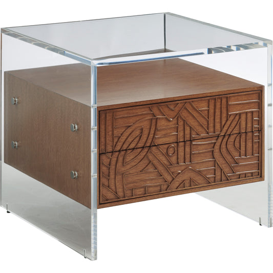 Arden Lamp Table by Tommy Bahama Home in sierra. Made from unique in a modern style.