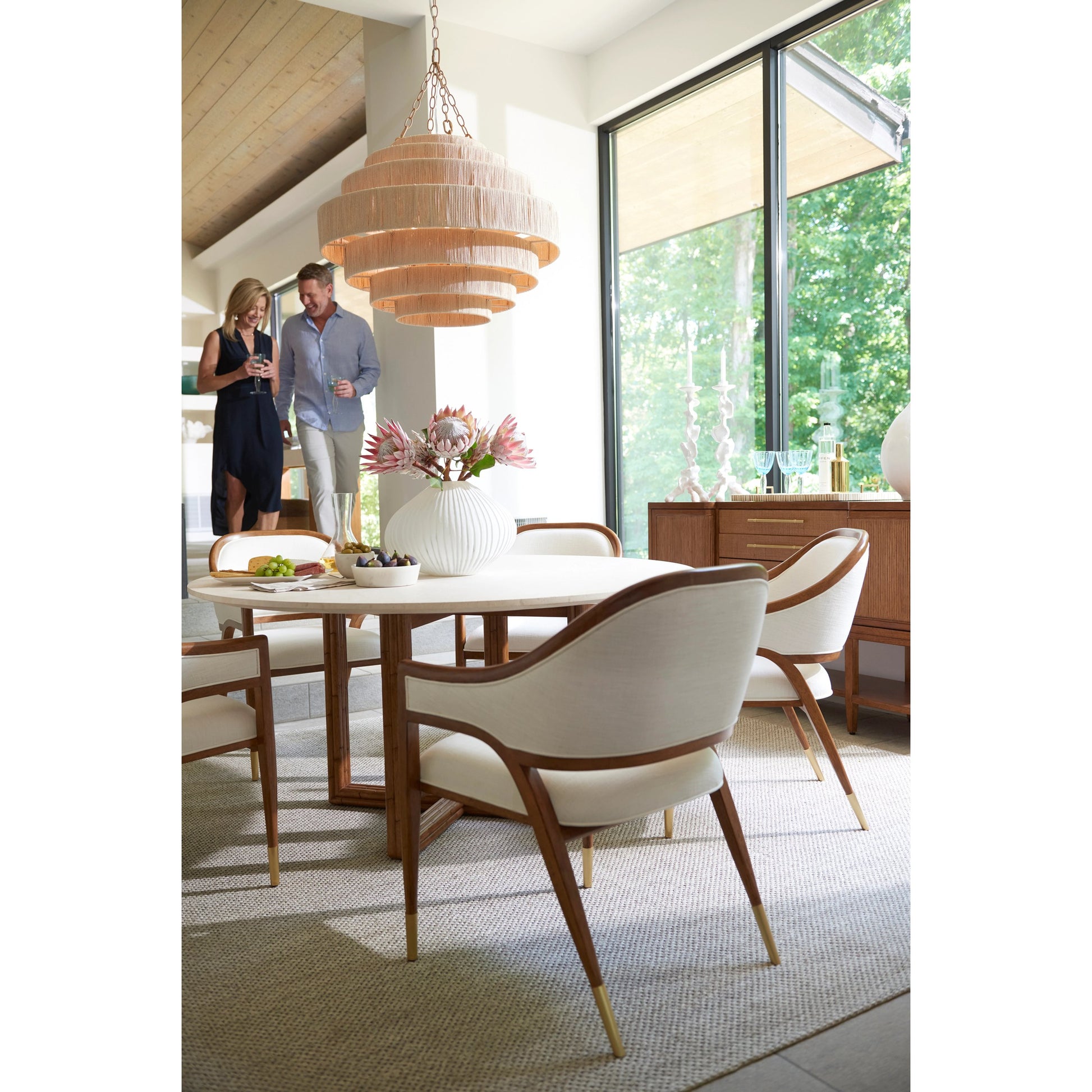 Arcadia Breakfast Table by Tommy Bahama Home in anticato. Made from unique in a transitional style.