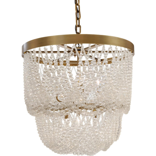 Solaire 6-LT Pendant by Varaluz in bronze. Made from steel, crystal in a unique style.