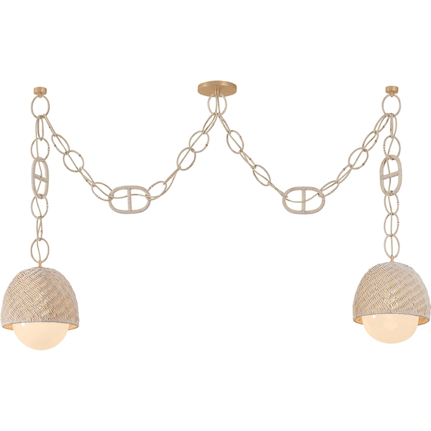 000 SI-2544349 | Primary Silo | Piasu Linear by Corbett in champagne leaf. Made from abaca, natural woven in a unique style.