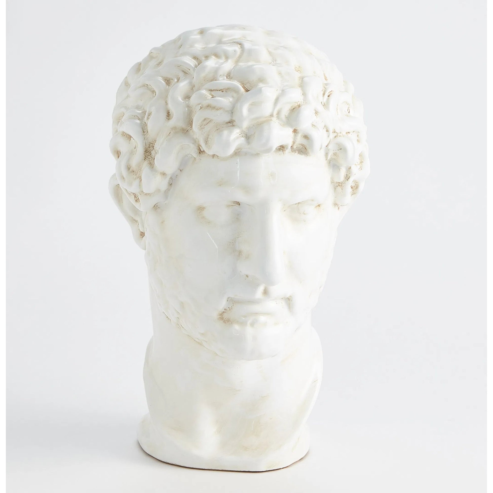 Hadrian Bust by Global Views in white. Made from unique in a modern style.